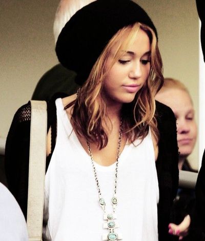 Miley Cyrus. i love her short hair...