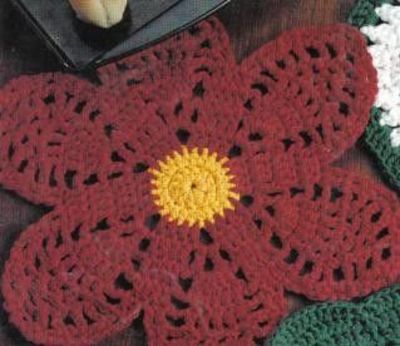 Poinsettia Pineapple Doily Crochet Pattern Crochet Pattern