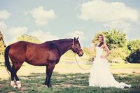 Texas Horse Farm Bridal Session